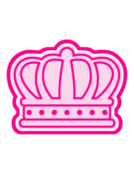 3D Uitsteker op Maat: Koningsdag - Kroon 2 met Stempel