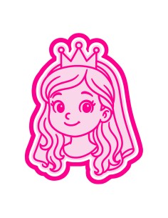 3D Uitsteker op Maat: Prinses met Stempel