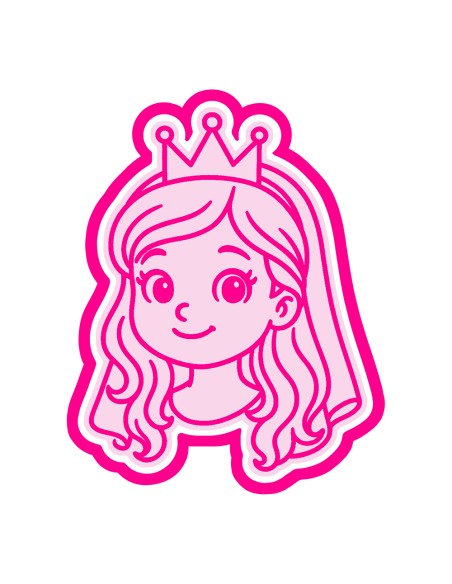 3D Uitsteker op Maat: Prinses met Stempel