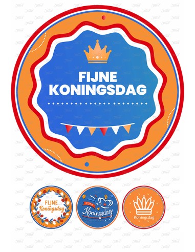 Eetbare Print Koningsdag 1 - 20cm