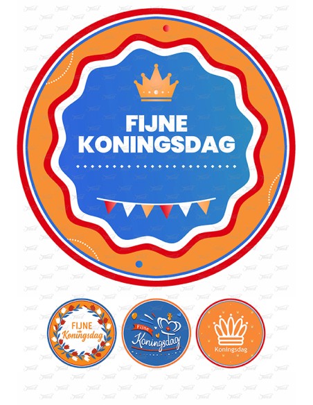 Eetbare Print Koningsdag 1 - 20cm