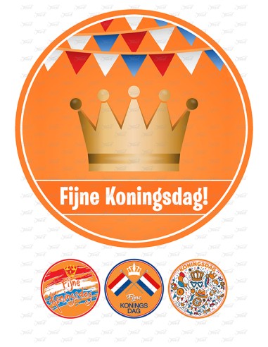 Eetbare Print Koningsdag 2 - 20cm