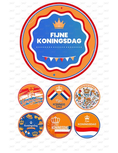 Eetbare Print Koningsdag 1 - 15cm