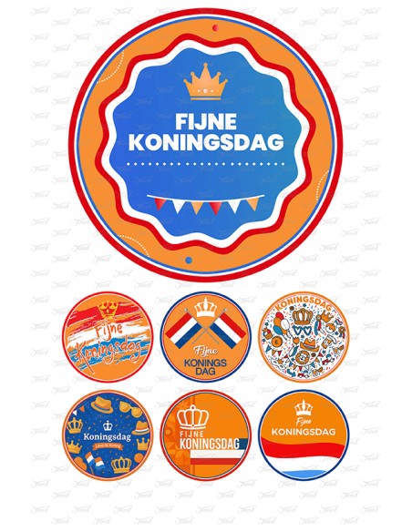 Eetbare Print Koningsdag 1 - 15cm