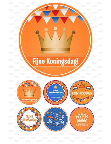 Eetbare Print Koningsdag 2 - 15cm