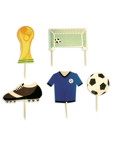 Scrapcooking Taarttoppers Voetbal Accesoires -5st-