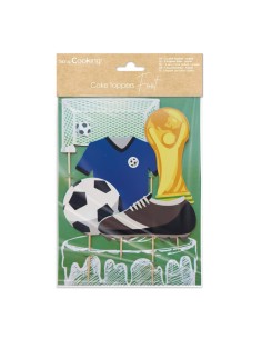 Scrapcooking Taarttoppers Voetbal Accesoires -5st- 2