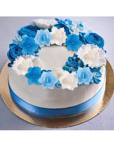 Dekora Ouwel Waterlelie Mini Blauw -8st-