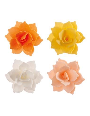 Dekora Ouwel Waterlelie Mini Oranje/Geel -8st-