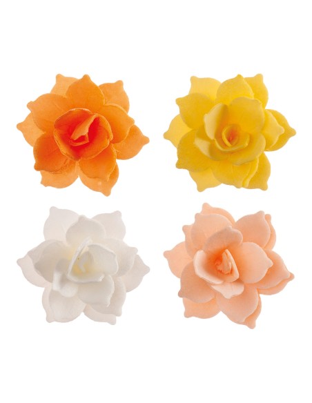 Dekora Ouwel Waterlelie Mini Oranje/Geel -8st-