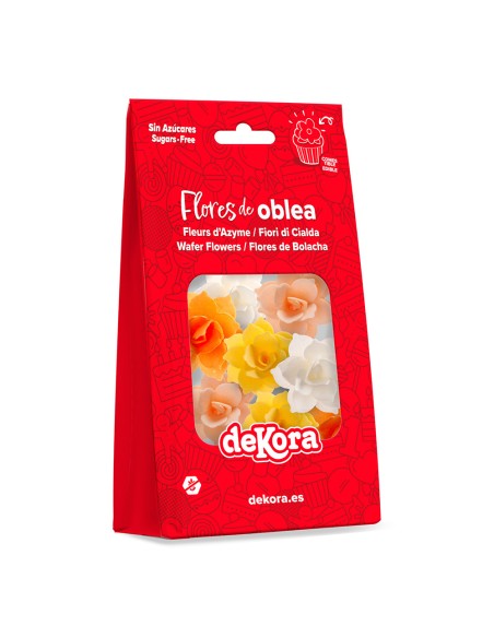 Dekora Ouwel Waterlelie Mini Oranje/Geel -8st-