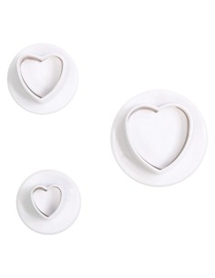 Cake Star Plunger Uitsteker Set Mini Hart -3st- 2