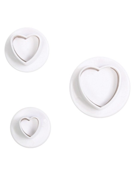 Cake Star Plunger Uitsteker Set Mini Hart -3st-