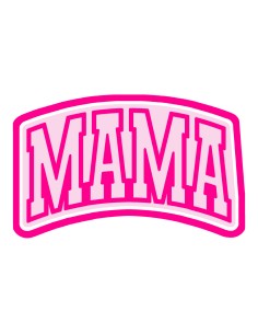 3D Uitsteker op Maat: Mama met Stempel