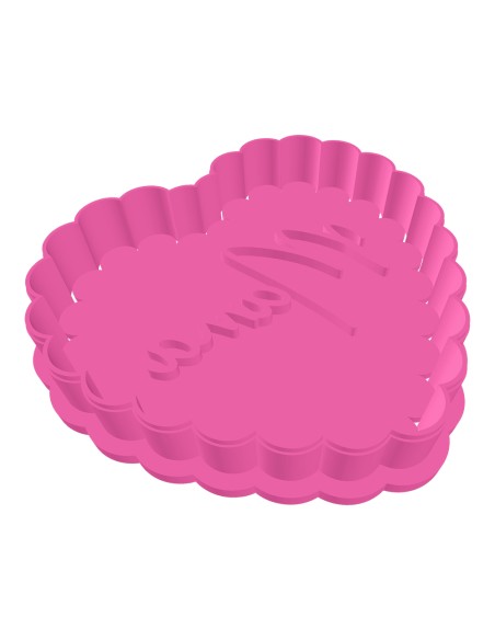 3D Uitsteker op Maat: Mama in Hart met Stempel