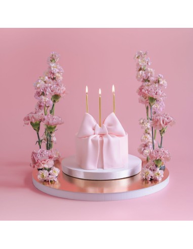 PartyDeco Verjaardag Kaarsen Goud -12st-