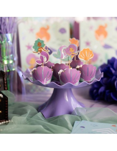 Cupcake Decoratie Set Magic Mermaids -6st-