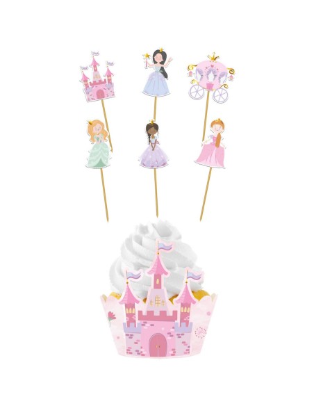 Cupcake Decoratie Set Pretty Princess -6st-