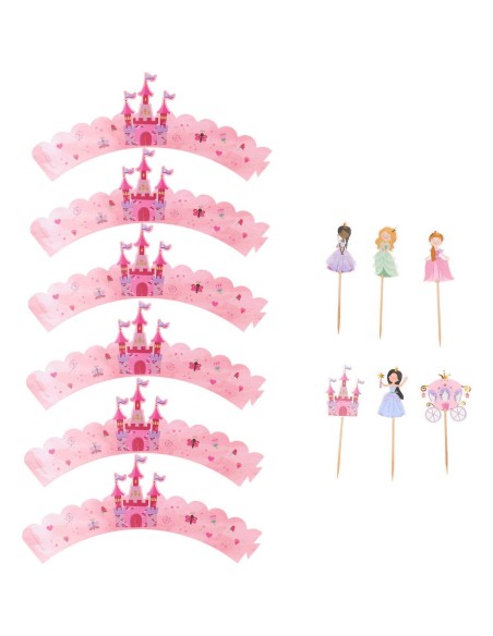 Cupcake Decoratie Set Pretty Princess -6st-