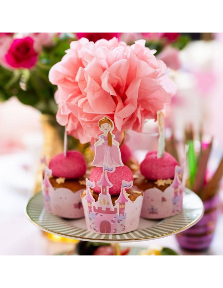 Cupcake Decoratie Set Pretty Princess -6st-