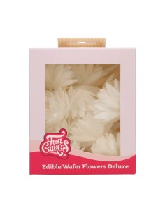 FunCakes Ouwel Bloemen Aster Wit Medium -14st-
