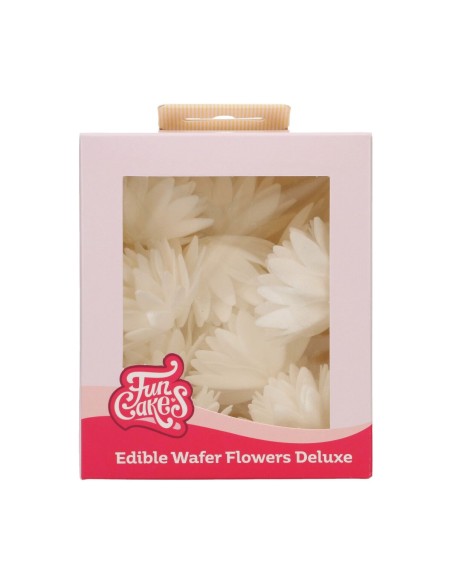 FunCakes Ouwel Bloemen Aster Wit Medium -14st-