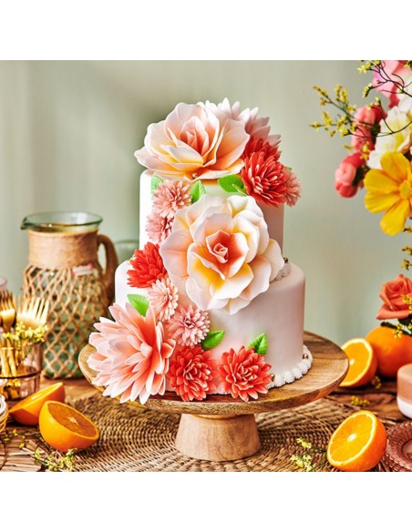 FunCakes Ouwel Bloemen Hortensia Wit Klein -18st-