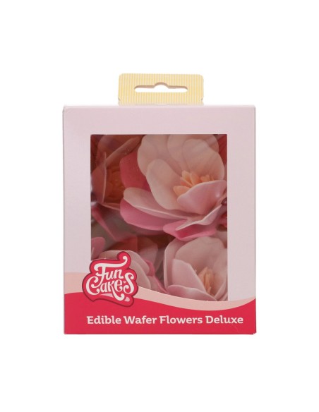 FunCakes Ouwel Bloemen Magnolia Roze Groot -6st-