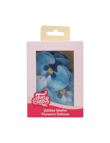 FunCakes Ouwel Bloemen Orchidee Blauw Medium -10st-