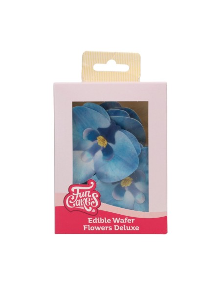 FunCakes Ouwel Bloemen Orchidee Blauw Medium -10st-