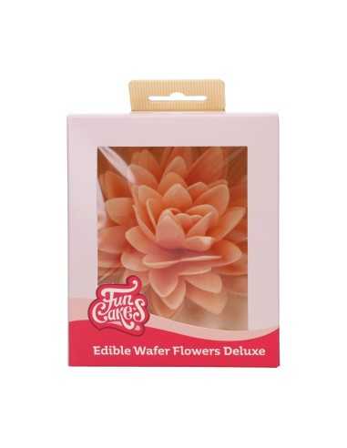 FunCakes Ouwel Bloemen Pioenroos Oranje Groot -1st-