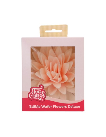FunCakes Ouwel Bloemen Pioenroos Oranje Ombre Groot -1st-