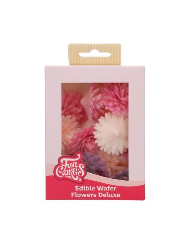 FunCakes Ouwel Bloemen Pompom/Margriet Mix Medium -12st-