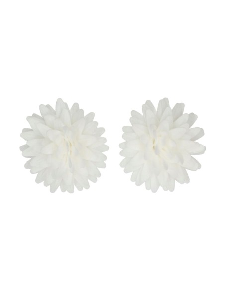 FunCakes Ouwel Bloemen Pompom/Margriet Wit Medium -12st-