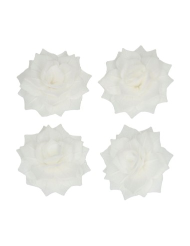 FunCakes Ouwel Bloemen Rose Rosalia Wit Medium -15st-