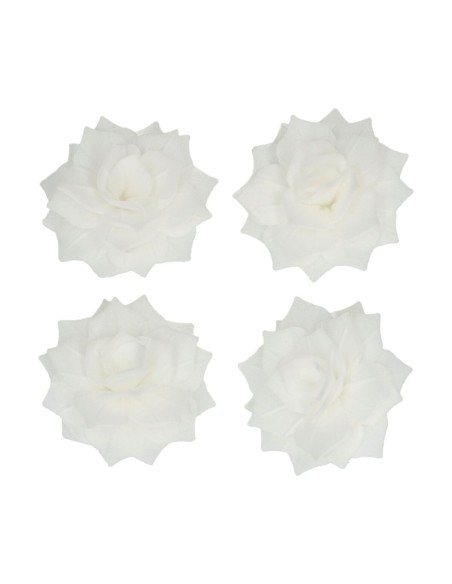 FunCakes Ouwel Bloemen Rose Rosalia Wit Medium -15st-