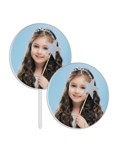 Full Colour Taarttopper Ontwerp op Maat: Rond