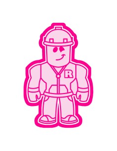 3D Uitsteker op Maat: Roblox Builderman met Stempel
