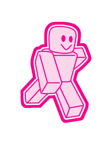 3D Uitsteker op Maat: Roblox Character met Stempel