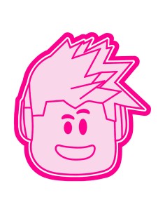 3D Uitsteker op Maat: Roblox Hoofd met Stempel