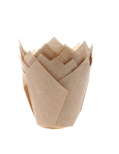 House of Marie Muffin Cups Tulp Kraft -36st
