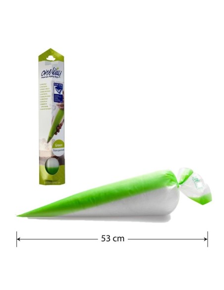 Oneway Wegwerp Spuitzakken Groen 53x28cm -12st-