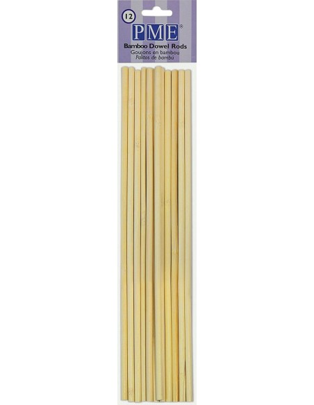 PME Dowel Rods Bamboe -12st-