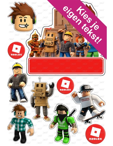 DIY Taarttopper Roblox 3 - 16cm