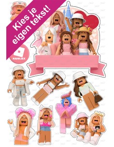 DIY Taarttopper Roblox Girls 1 - 16cm