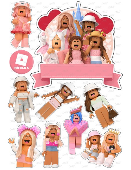 DIY Taarttopper Roblox Girls 1 - 16cm