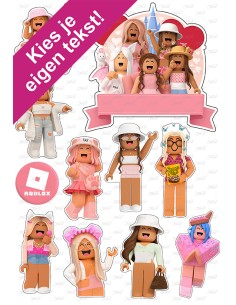 DIY Taarttopper Roblox Girls 1 - 13cm