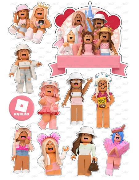 DIY Taarttopper Roblox Girls 1 - 13cm