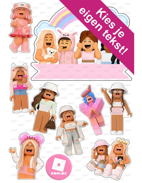 DIY Taarttopper Roblox Girls 2 - 16cm