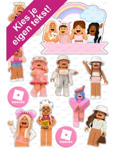 DIY Taarttopper Roblox Girls 2 - 13cm